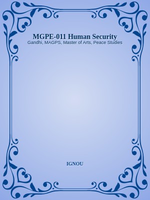 MGPE-011 Human Security